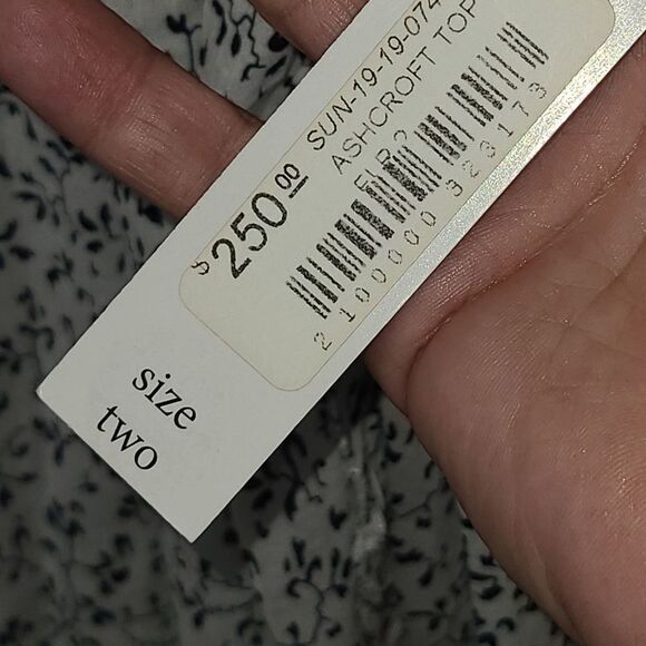 Sundays NYC Boho Tassle Tie Blouse - Picture 10 of 16